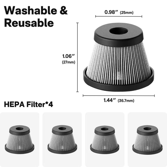 Pack HEPA Filters for Compressed Air Capsule