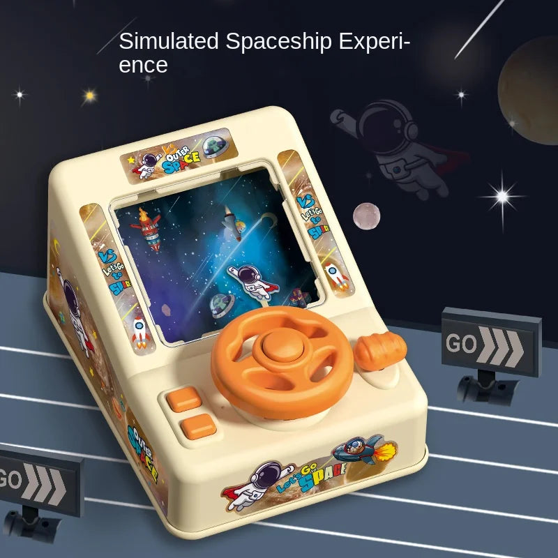 Zhiqu unisexe en plastique course volant voiture Simulation électrique espace volant Puzzle éducatif fête jouets pour enfants PC