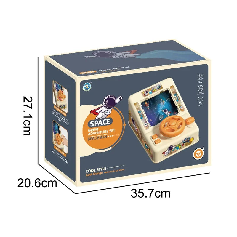 Zhiqu unisexe en plastique course volant voiture Simulation électrique espace volant Puzzle éducatif fête jouets pour enfants PC