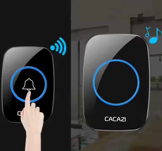 Sonnette intelligente sans fil, carillon, 1/2/3 récepteurs, étanche, 60 sonneries, prise UK/EU/US, pour porte, nouveauté