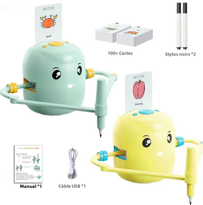 Interaction musicale Images dessin robot jeux pour enfants Apprentissage éducatif Automatique Les enfants apprennent Peinture Jeux Robots Jouets