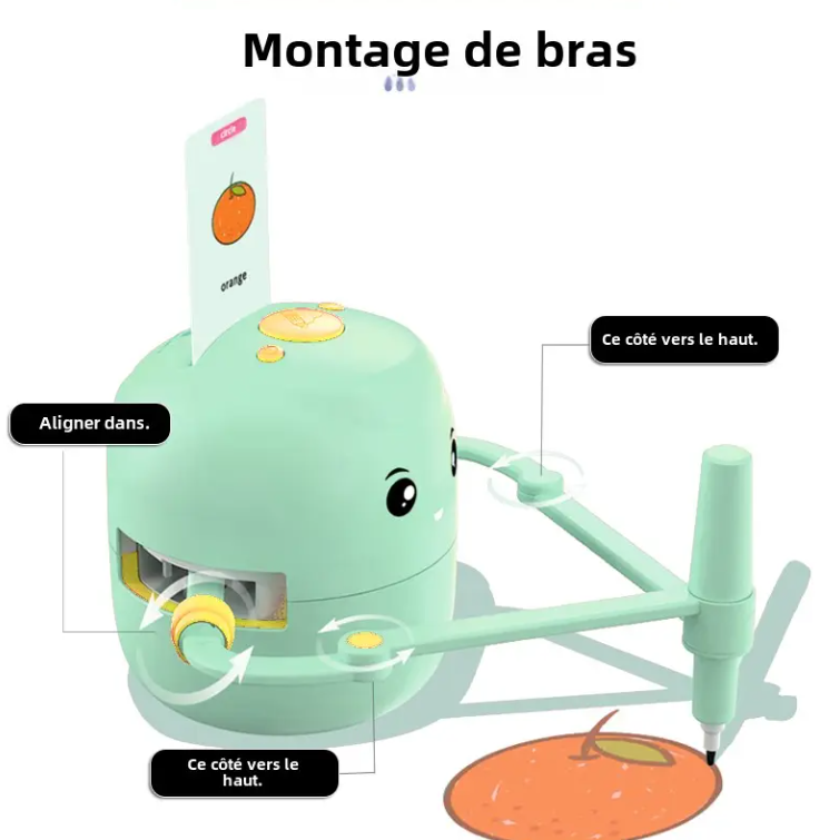 Interaction musicale Images dessin robot jeux pour enfants Apprentissage éducatif Automatique Les enfants apprennent Peinture Jeux Robots Jouets