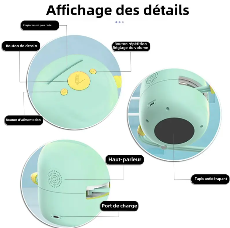 Interaction musicale Images dessin robot jeux pour enfants Apprentissage éducatif Automatique Les enfants apprennent Peinture Jeux Robots Jouets