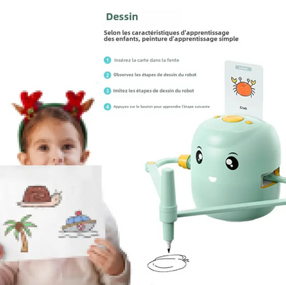 Interaction musicale Images dessin robot jeux pour enfants Apprentissage éducatif Automatique Les enfants apprennent Peinture Jeux Robots Jouets