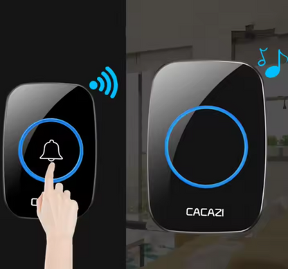 Sonnette intelligente sans fil, carillon, 1/2/3 récepteurs, étanche, 60 sonneries, prise UK/EU/US, pour porte, nouveauté